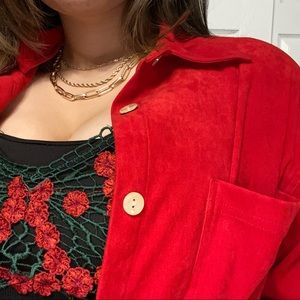 oversized button down blouse